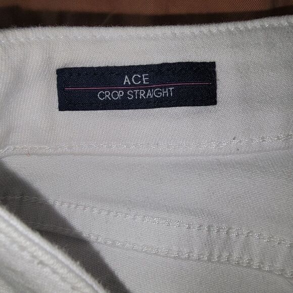 Vigoss White Ace Crop Straight leg denim jeans size 27 - Picture 5 of 8